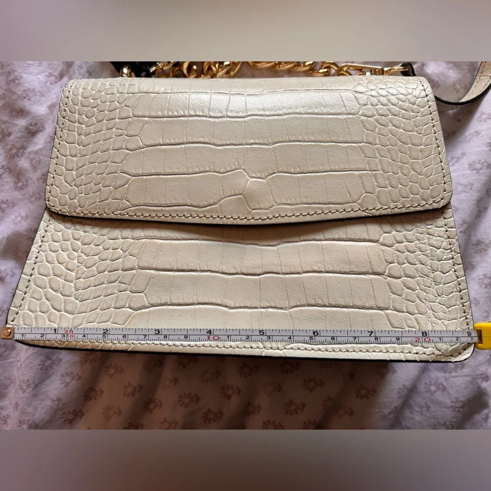 House of Harlow 1960 Croc-Embossed Bag with Gold Chain ✨Open to offers✨ - Picture 9 of 11